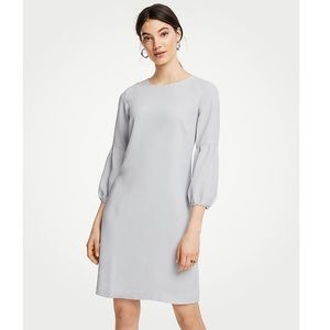 Lantern sleeve shift dress